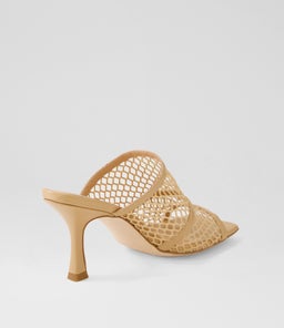 WILLOW MO NUDE LEATHER MESH