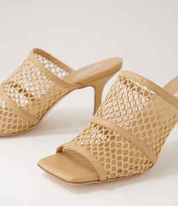 WILLOW MO NUDE LEATHER MESH