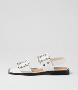 SAVINA MO WHITE PATENT LEATHER
