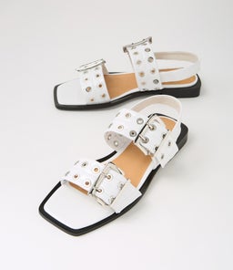 SAVINA MO WHITE PATENT LEATHER