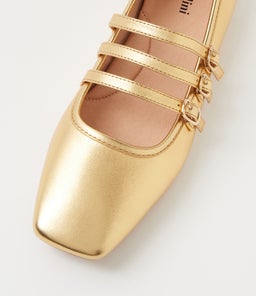 SALERINA MO GOLD LEATHER