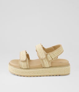 BRIDGETT MO NATURAL WOVEN LEATHER