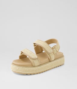 BRIDGETT MO NATURAL WOVEN LEATHER