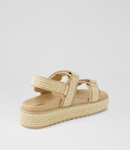 BRIDGETT MO NATURAL WOVEN LEATHER