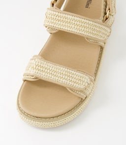BRIDGETT MO NATURAL WOVEN LEATHER