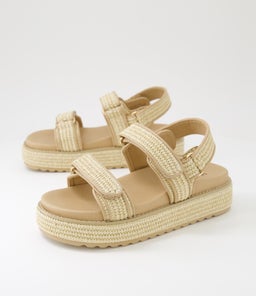 BRIDGETT MO NATURAL WOVEN LEATHER