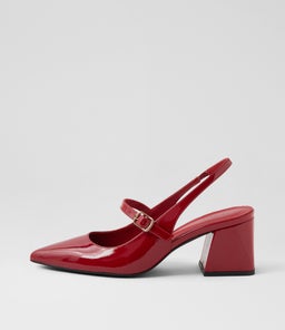 DELANEY MO DEEP RED PATENT LEATHER