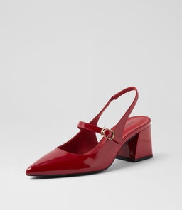 DELANEY MO DEEP RED PATENT LEATHER