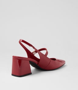 DELANEY MO DEEP RED PATENT LEATHER