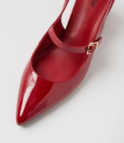DELANEY MO DEEP RED PATENT LEATHER