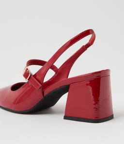 DELANEY MO DEEP RED PATENT LEATHER