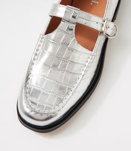 GAHLA MO SILVER SHINE CROC LEATHER
