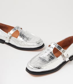 GAHLA MO SILVER SHINE CROC LEATHER