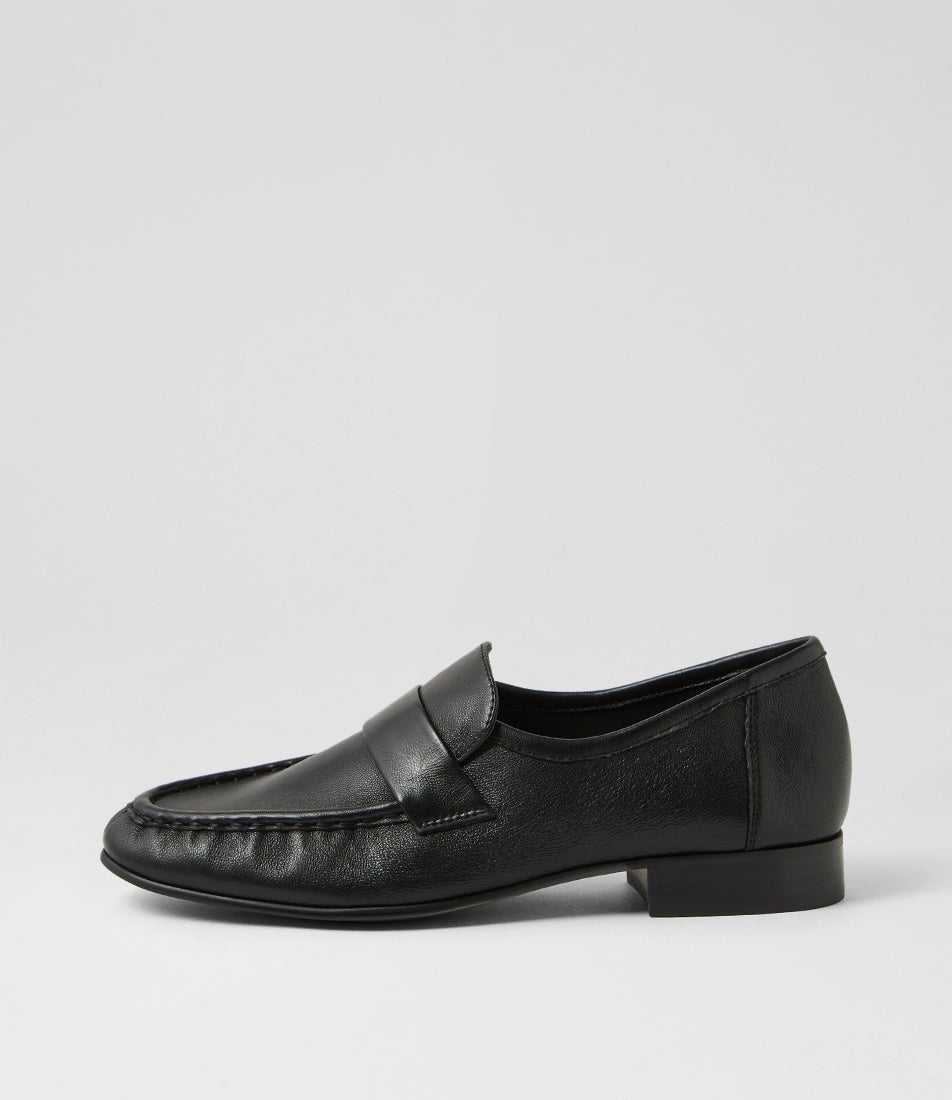Kylie Black Leather Loafers Kylie Black Leather Loafers