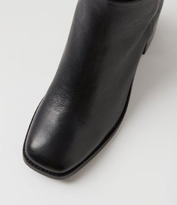 SESINA MO BLACK BLACK HEEL LEATHER