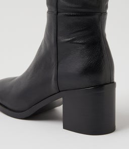 SESINA MO BLACK BLACK HEEL LEATHER