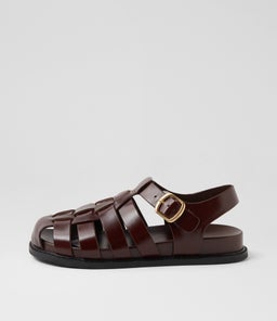 VEFRA MO DEEP BROWN SHINE LEATHER