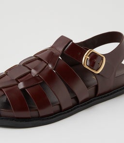 VEFRA MO DEEP BROWN SHINE LEATHER