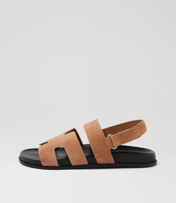 HOPEFUL MO LT FAWN BLACK SOLE SUEDE