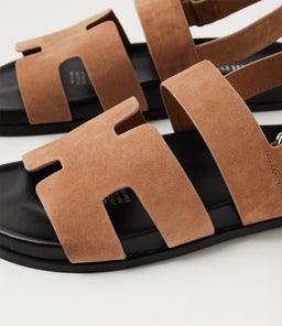 HOPEFUL MO LT FAWN BLACK SOLE SUEDE