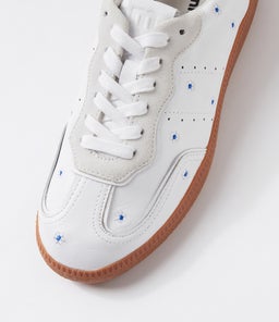 DEELARA MO WHITE SUEDE LEATHER