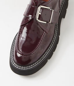 KIVIA MO BURGUNDY PATENT LEATHER