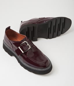 KIVIA MO BURGUNDY PATENT LEATHER
