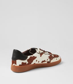 DANSSING MO COW PRINT BLACK PONY LEATHER