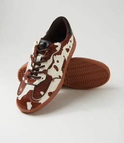 DANSSING MO COW PRINT BLACK PONY LEATHER