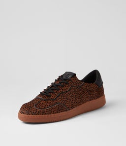 DANSSING MO LEOPARD SPOT BLACK PONY LEATHER