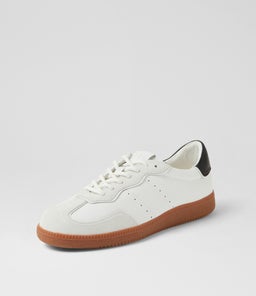 DANSSING MO WHITE BLACK SUEDE LEATHER