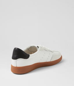 DANSSING MO WHITE BLACK SUEDE LEATHER