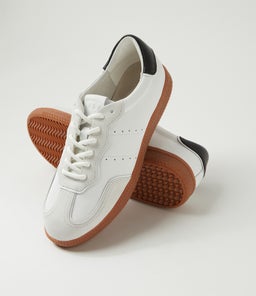 DANSSING MO WHITE BLACK SUEDE LEATHER