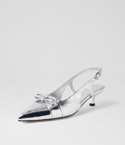 COSIMA MO SILVER CRINKLE LEATHER