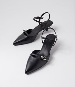 CINZIA MO BLACK LEATHER