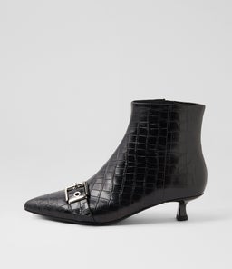 CAILEN MO BLACK CROC LEATHER