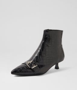 CAILEN MO BLACK CROC LEATHER