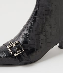 CAILEN MO BLACK CROC LEATHER