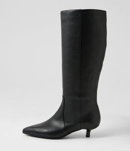 CESARINA MO BLACK LEATHER