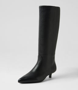 CESARINA MO BLACK LEATHER