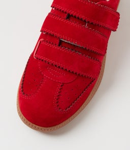 DANELA MO RED LEOPARD SUEDE PONY