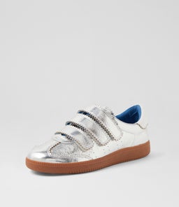 DANELA MO SILVER WHITE LEATHER