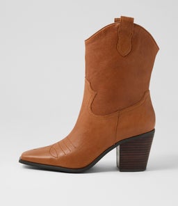 FABLEE MO DK RUM DK BROWN HEEL LEATHER