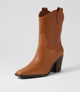 FABLEE MO DK RUM DK BROWN HEEL LEATHER