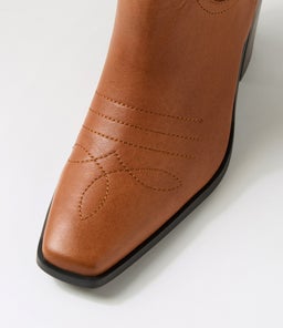 FABLEE MO DK RUM DK BROWN HEEL LEATHER