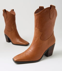 FABLEE MO DK RUM DK BROWN HEEL LEATHER
