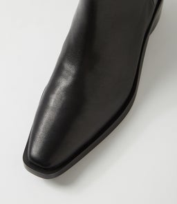 FYONA MO BLACK BLACK HEEL LEATHER