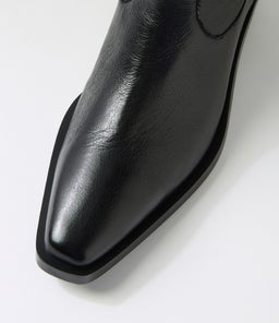 FEEFIE MO BLACK BLACK HEEL LEATHER