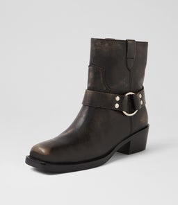HARLEE MO SMOKEY BLACK LEATHER
