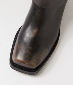 HARLEE MO SMOKEY BLACK LEATHER